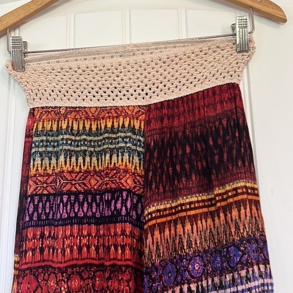 About a girl boho wide leg pull on Pants Size Medium - Picture 3 of 6
